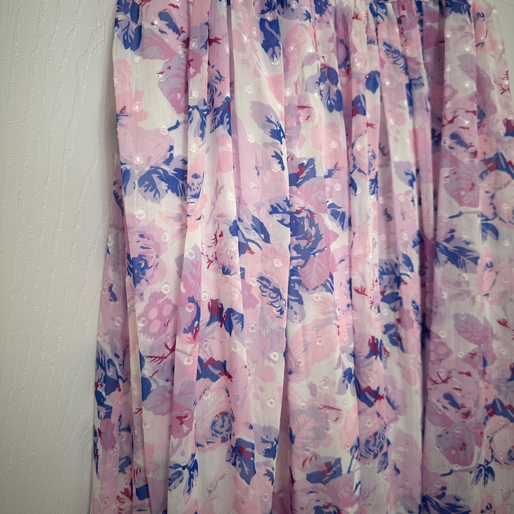 Total Darling Pink Multi Floral Print Notched Bustier Maxi Dress - Picture 4 of 9